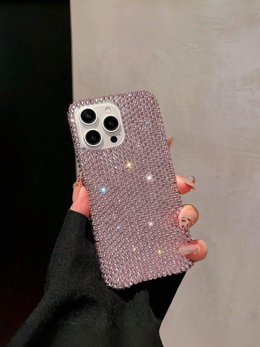 Sequins,Rhinestone New Luxury Bling Rhinestone Phone Case Compatible With IPhone 17 Pro Max/17 Pro/17, 16 Pro Max/16 Pro/16, 15 Pro Max/15 Pro/15, 14 Pro Max/13/11/12, Fashionable And Glamorous Phone Cover