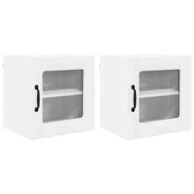 vidaXL Panneau de lave-vaisselle Lucca 2 pcs Blanc 40 x 31 x 40 cm - Multicolore - Voir 2