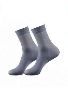 1/10/20/30 Pairs Men's Silk Socks, Anti-Odor Breathable Deodorizing Mid-Calf, Thin Business Summer Socks - Multicolor - View 20