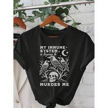 Women T-Shirts - Black - View 1