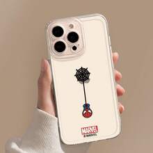 Ốp điện thoại hình Người Nhện Marvel dễ thương và sáng tạo dành cho nam và nữ, tương thích với iPhone 17, 17 Pro, Air, 16 Pro Max, 15 Plus, 14, 13, 17, 15 Pro, 12 Pro, 11, 16 Plus. Trong suốt, chống rơi vỡ, chống trầy xước, ốp bảo vệ tốt, tương thích với Apple. - Trong sáng - Xem 3
