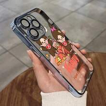 スマホケース TPUケース メッキ加工 レンズ保護カバー付き クリアデザイン 高透過 シンプルおしゃれ 柔らかTPU 全面保護 耐衝撃 傷防止 カメラレンズ保護 レンズ全体保護 17pro Max/17pro/17/11/12/13/14/15/15Pro/15PluS/15Pro Max/16/16Pro/16PluS/16Pro Max/MIN/X/XR 対応対応 インスタ映え 大人上品 プレゼント - 黑色 - チェックする 5