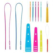 Bộ dụng cụ tự làm 12 món bằng nhựa, dụng cụ luồn dây đai, dụng cụ tháo dây chun. - 12 cái nhựa - Xem 8