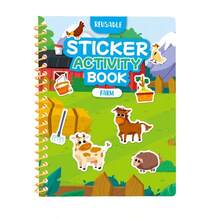 Reusable Sticker Book For Kids -Multi-Scene And Multi-Theme Jelly Stickers, Portable Quiet Busy ActivityToys, Fun Gifts For Kids,Creative Games (Colours And Details Are Random) - Multicolor - View 7