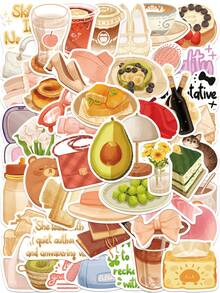 50Pcs Exquisite Daily Life Stickers Minimalist Elegant Lifestyle Vinyl Decal Chic Modern Simple Aesthetic Sticker For Journal Notebook Laptop Phone Water Bottle Home Office Coffee Bar Personal Scene Stylish Decoration Scrapbook Supplies Scrapbooking - 1 Set - View 8