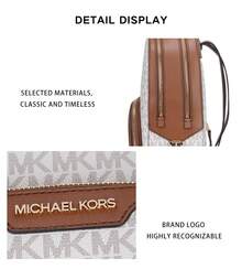 Ba lô nữ Michael Kors Jaycee Series Classic Presbyopic 35S2G8TB2B màu Vanilla - Vanilla Print/Acorn Brown 35S2G8TB2B VANILLA - Xem 9