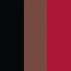 Black/Coffee/Wine Red