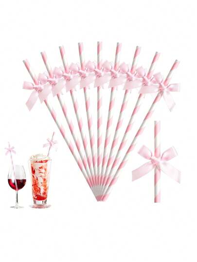 30 chiếc ống hút giấy thắt nơ, thiết kế nơ độc đáo, ống hút dùng một lần trang trí, thích hợp cho Giáng sinh, tiệc sinh nhật, đám cưới, các buổi họp mặt ngày lễ.