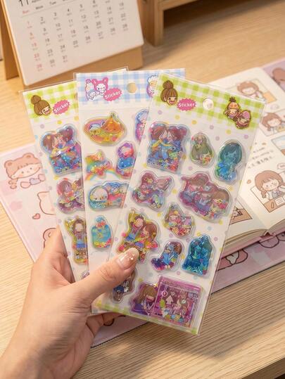 1 miếng dán hoạt hình/anime dễ thương, chống thấm nước, có thể tái sử dụng, thích hợp dán lên ốp điện thoại, sổ tay, đồ thủ công DIY, laptop, bao bì quà tặng, trang trí tiệc, quà tặng ngày lễ và quà tặng cho người hâm mộ và bạn bè.