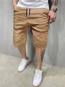 Bermuda Twill Shorts Men's High Quality Summer Men's Top - 米色 - 查看 1