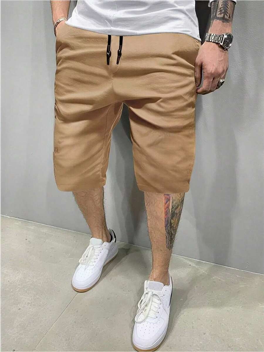 Bermuda Twill Shorts Men's High Quality Summer Men's Top - 米色 - 查看 1