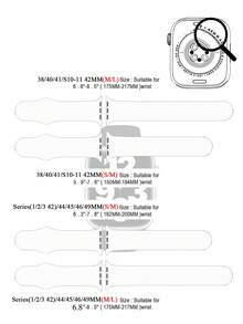 Dây đeo thể thao tương thích với Apple Watch 38mm 40mm 41mm 42mm 44mm 45mm 46mm 49mm, Dây đeo silicon mềm chống nước tương thích với Series 11 10 9 Ultra 8 7 6 5 4 3 2 1 SE dành cho Nữ và Nam - màu đen - Xem 6