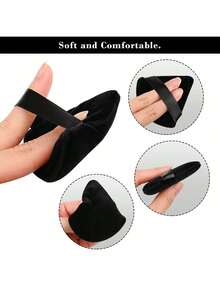50/20/10/1pc Reusable Multi-Functional Triangle Makeup Sponge Applicator, Suitable For Liquid Foundation, Concealer, BB Cream, Sunscreen, Cushion Foundation, Blush Etc., Can Perfectly Replace Your Makeup Brushes, Hands-Free, Essential For Travel And Home Use - Black - View 9