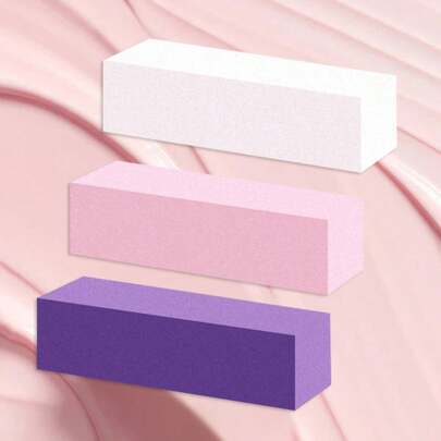 2/4pcs Nail File Sanding Blocks, Four-Sided Sponge Polishing Sticks, Nail Shaping Tools, Four Different Grit Designs, Can Complete Shaping, Sanding, Polishing And Other Multi-Step Operations, Sponge Material Is Soft And Moderate, Won't Damage Nail Surface During Sanding, Purple Sandpaper Texture Is Non-Slip, Suitable For Daily Nail Care, Gel Polish Removal, Dead Skin Cleaning, Easily Create Smooth Nail Surface, Non-Deformable, Firm Sandpaper Won't Fall Off, Maintain Sanding Strength After Repeated Use