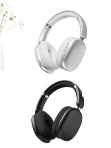 SUNJOM Wireless Bluetooth Over Ear Headphones Up To 28H Battery Life Headset With Microphone Gym Overhead Headphones Compatible With IOS & Android Mobile Phones,Computers,Laptop(Silver) - Phiên bản nâng cấp Đen + Bạc - Xem 4
