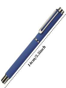 51 Set/(1 Kugelschreiber + 50 Ersatzpatronen) hochwertiger eleganter Metallfüller, verschiedene Farben erhältlich, matte Textur, angenehmes Schreiben, geeignet für tägliches Schreiben, Schule, Büro, Geschäftsunterschriften, Geschenke, Feiertagsgeschenke - 51-teiliges Set - Übersicht 9