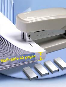 1 chiếc bấm ghim kèm 1000 ghim, bấm ghim đa năng hiệu quả, bấm ghim cầm tay để bàn. - Cổ điển - Xem 5