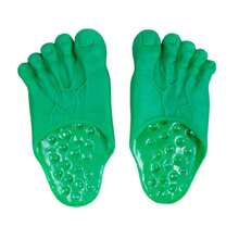 Monster Feet Novelty Slippers, Halloween Cosplay Party Costume Shoes - Green - View 2