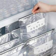 30PCS Reusable Aluminum Foil Sealable Storage Bags, Upgrade Reusable Aluminum Foil Storage Bags, Stand Up Foil Freezer Bags For Vegetable Fruit Meat (10S+10M+10L) - View 5