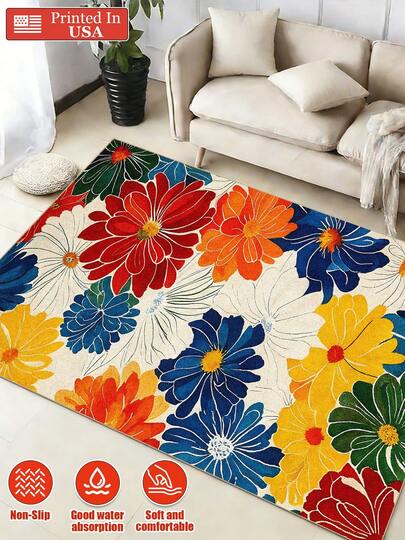 Extra Large Outdoor Carpet - Heavy-Duty All-Weather Fleece-Like Texture, Non-Slip Backing, Machine Washable Lawn, Patio, RV, Camping, Picnic, Decor Rug, Pet Friendly Rug, Suitable For  Home And Office Decoration, Fashionable Home Decoration/Room Decoration, Bedroom Carpet, Entryways, Kitchen,  Laundry Rooms, Bedroom Decor, And Outdoor Use. All-Season, Machine Washable, Soft, Non-Slip, Perfect For Home Decor. Fashionable, Colorful, Minimalist, Adorable, Ideal For Christmas, Halloween,Thanksgiving Day, Easter Day, Mother's Day, Father's Day Or Valentine's Day Gifts, Back To School Season