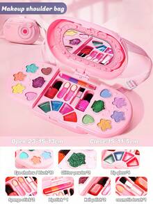 dorliemy Set Tas Ransel Kecil Kosmetik Makeup Anak Perempuan, Hadiah Pesta, Permainan, Hadiah Liburan, Set Hadiah Pesta - MultiWarna - View 7