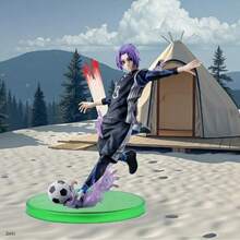 1pc Blue Lock Anime Cute Desktop Decor, Perfect Gift For Anime Fans, Suitable For Anime Photography Background, Handmade Anime Style Figure, 14cm Football Action Figurine PVC Model, Collectible Decoration For Home/Office, Vehicle, Holidays - Multicolor - View 1