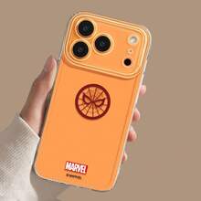 Miniso Ốp lưng điện thoại và ốp bảo vệ cá nhân hóa hình Người Sắt, Captain America, Spider-Man, Black Panther của Marvel, phù hợp với iPhone 17, 17 Pro, Air, 16 Pro Max, 15 Plus, 14, 13, 17, 15 Pro, 12 Pro, 11, 16 Plus, trong suốt, chống rơi vỡ, chống trầy xước và tương thích với các thiết bị của Apple. - Trong sáng - Xem 4