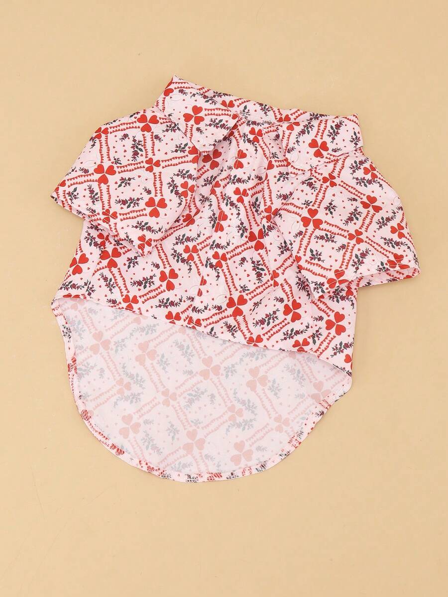 1 pieza Camisa ajustada sin estiramiento para mascotas, adecuada para gatos y perros pequeños para usar en casa y al aire libre en primavera/verano (el producto es talla grande pequeño, se sugiere pedir 1-2 tallas talla grande)