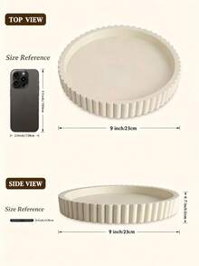 Round Decorative Tray, Suitable For Coffee Tables, Round Tray, Home Decor Tray, Coffee Table Decor, Tabletop Decorative Tray, Center Flower Tray, Ideal For Sunny Travels, Cool And Comfortable, Essential For Back To School, Jewelry Tray Storage, Makeup Room Decor, Room Decoration - Multiple Styles - View 15