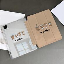 1 Ốp lưng máy tính bảng in hình "Love Coffee" dễ thương kèm ngăn đựng bút, tương thích với iPad 10.9/10.2/ Air thế hệ thứ 5/Pro 11/10/9.7/Air 2/ (thế hệ thứ 7)/ (thế hệ thứ 8)/ Air 4/5/ Pro 11/ Thế hệ thứ 10 10.9 inch 2022 Smart Case/ Air 13(M3 2025)/ Air 11(M3 2025)/ Air 11(M3 2025)/ 11(A16 2025), chức năng tự động ngủ/thức, tương thích với Galaxy Tab S10+/S9/A9, tương thích với 5/5PR/6/6PRO/7/7PRO, tương thích với Matepad, tương thích với Honor Pad. - Nhiều màu - Xem 3