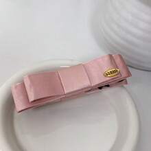 1 chiếc kẹp tóc nơ bằng polyester, kiểu dáng thường ngày, kẹp tóc hình quả chuối bằng ruy băng satin phong cách Hàn Quốc đa năng. - Nhiều màu - Xem 9