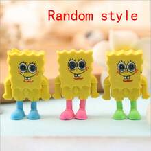SpongeBob SquarePants Bộ 3 cục tẩy hình hoạt hình ngẫu nhiên, thích hợp làm quà tặng sinh nhật, quà tặng ngày lễ, quà tặng tựu trường, phần thưởng trong lớp học. - Nhiều màu - Xem 4