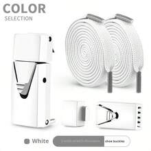 1 par de cordones elásticos sin nudos con hebilla de cambio estilo minimalista diario en blanco, material flexible y elástico de ajuste holgado para un uso rápido, cordones de repuesto antideslizantes y duraderos, accesorios universales para calzado para zapatillas deportivas, zapatos casuales, zapatos de baloncesto y zapatos de entrenamiento, adecuados para la vida diaria, deportes al aire libre & todas las estaciones, regalos prácticos para el Día de la Madre, Día de San Valentín, temporada de graduación & Año Nuevo - Versión actualizada - Ver 10