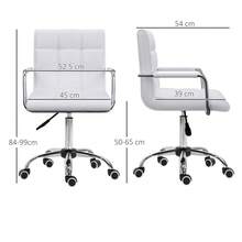 Home Office Chairs - White - View 2