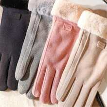 Women's Winter Touch Screen Gloves With Plush Lining – Elegance, Comfort, And Technology For Cold Weather - A-70 roxo - 查看 4