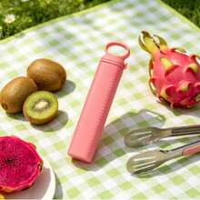 1pc Retractable Tray, Creative Mold, Household Ice Maker, Ice Pop Mold, Tray, Long Strip Silicone Tray, Portable Quick Maker, Kitchen Mold - Multicolor - View 13