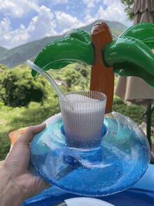 1/3個充氣杯架,泳池漂浮杯架,適合啤酒與飲料,適用於水上休息與聊天,鳳梨殼火烈鳥椰子樹圖案泳池配件,可愛泳池漂浮物,海灘度假必需品,夏季充氣泳池漂浮物適用於冰水與可樂,泳池派對泳池酒吧,給他的父親節禮物,日光浴椅泳池配件 - 多款式 - 查看 8