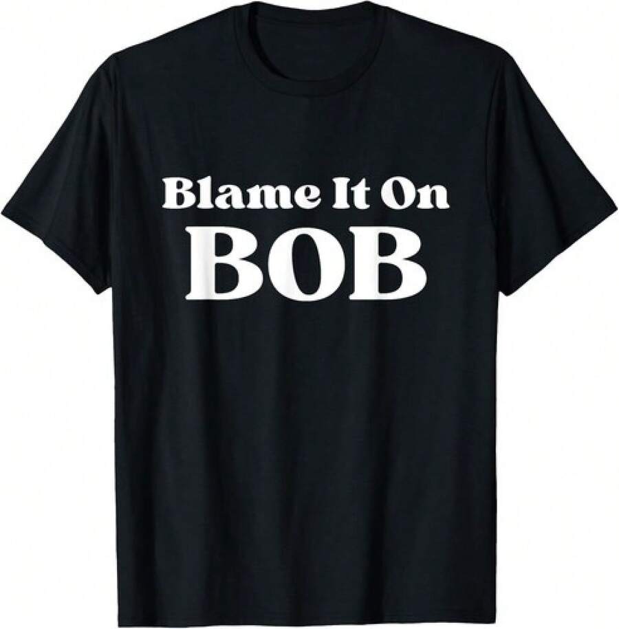 Blame It On - Fun Saying-Shirt UK - 黑色 - 查看 1
