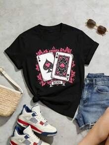 Women T-Shirts - 黑色 - 查看 5