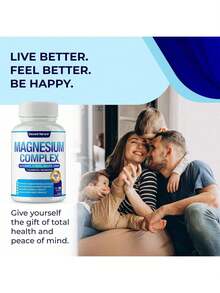 Magnesium Complex 7 Elemental Magnesium Supplement 1000mg – Magnesium Glycinate, Citrate, Malate, Taurate, Oxide, Aspartate, Orotate Non-GMO 90 Capsules - 其他 - 查看 7