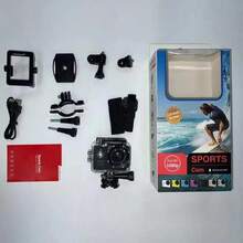 Sports Action Camera, Designed To Capture Photos And Videos - Black - View 4