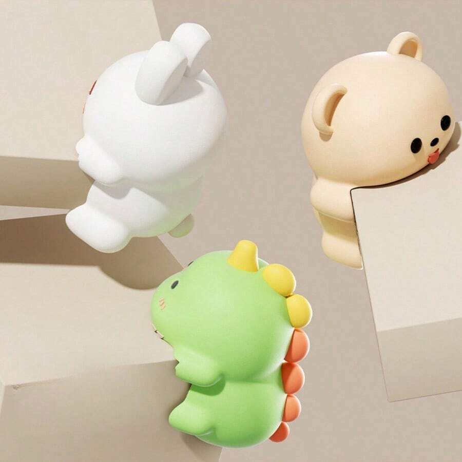 Silicone Edge And Corner Guard Set - Cute Cartoon Animal Design, Phthalate-Free Soft Table Corner Protectors, Safety Bumpers - Multiple Packaging Options - Multiple Styles - View 1