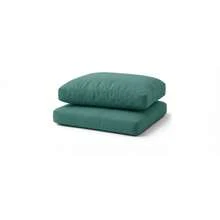 Rattan Garden Replacement Cushion Set Water Resistant For Patio Sofa Conservatory Use - Bottle Green - View 3