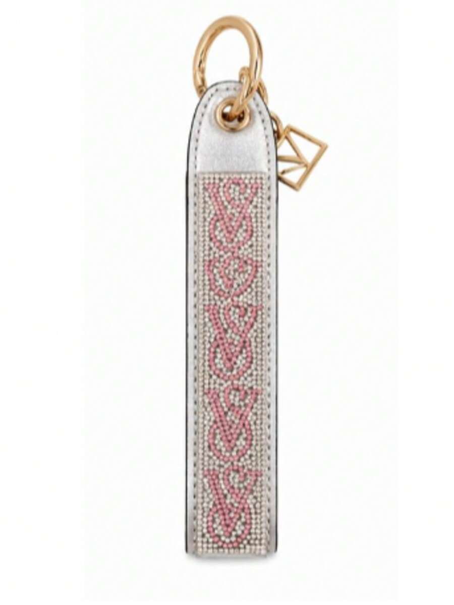 llavero de victorias secret de letras plata y rosa - Plata antigua - Ver 1