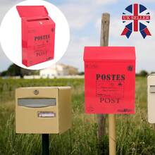 Post Box Large Letter Mail Box Steel Lockable Outdoor Wall Mounted With 2 Keys U - UK-d083501 - View 11