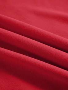 Printed Crew Neck T-Shirt For Girls - Red 1 - View 5