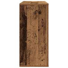 Aparador de madera de ingeniería envejecida 90x29,5x65 cm - Marrón - Ver 4