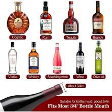 12 Pack Stainless Steel Liquor Bottle Pour Spouts With Rubber Dust Caps, Reusable Speed Wine Pourers Oil Dispenser Nozzles For Bar Kitchen Home Restaurant Accessories - 12 Pack Silver - View 4