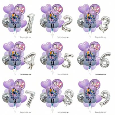 Cool Girl Themed Balloons Birthday Party Decorations, Happy Birthday Balloon Set, Perfect Birthday Gift, Gender Reveal Party Wall Decor Balloon Set