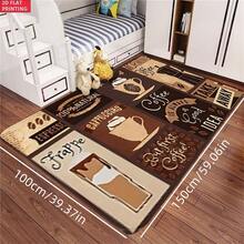 Coffee Print Pattern Mat Set, Polyester Non-Slip Rug, Suitable For Indoor/Outdoor Entrance, Kitchen, Laundry Room, Bathroom Floor Mat, Quick Dry - Multicolor - View 17